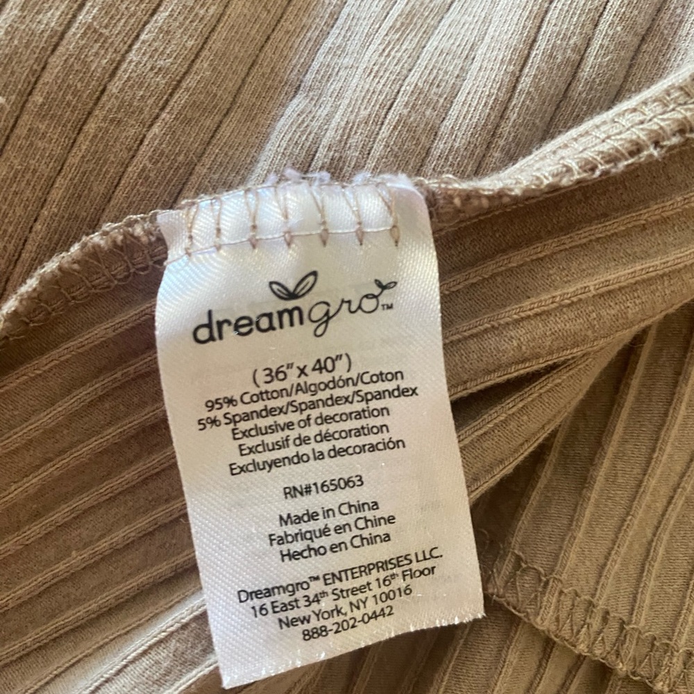 Bebe Tan Ribbed Fabric